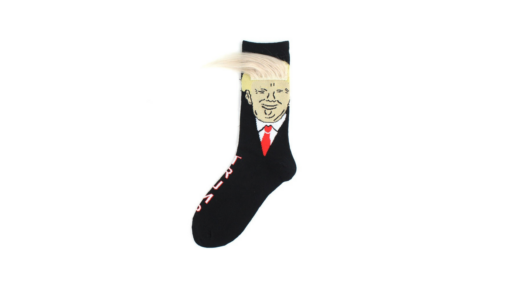 One or Six Pairs Trump Socks With Fake Hair - Image 3