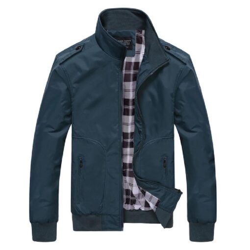 Casual Solid Fashion Harrington Classic jacket - Image 7