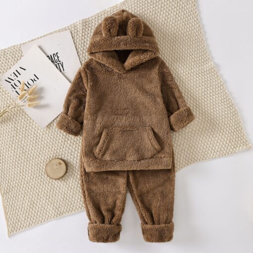 Kids 3D Ear Design Pocket Hoodie & Pants - Image 13