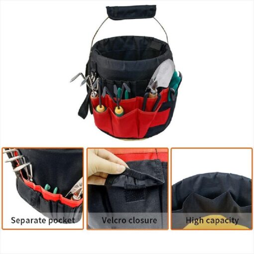 10 or 42  Pockets Tool Organizer Bucket Bag - Image 9