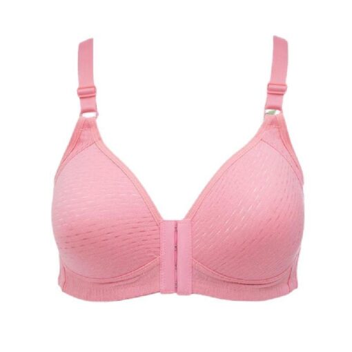 Comfortable Breathable Front Closure Push Up Bra - Image 11