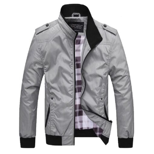 Casual Solid Fashion Harrington Classic jacket - Image 4