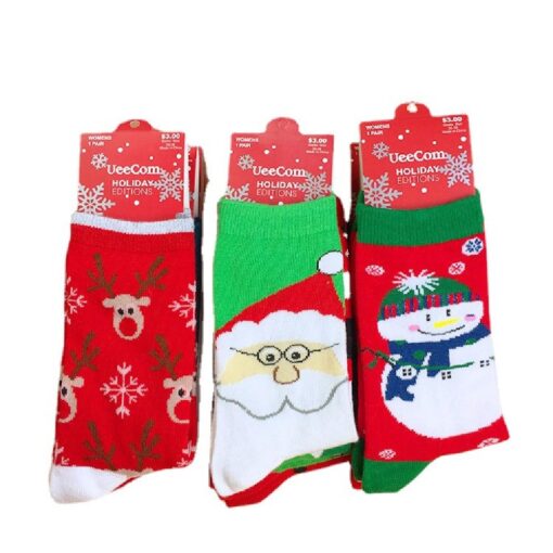 1 or 15 Paris Christmas Funny Novelty Colorful Socks - Image 19