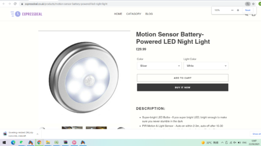 Motion Sensor Battery-Powered LED Night Light - - Image 7