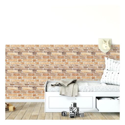 10 piece Waterproof PVC 3D Tile Brick Wall Sticker - Image 43