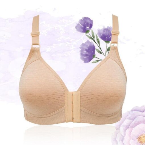 Comfortable Breathable Front Closure Push Up Bra - Image 22