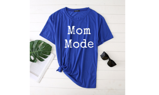 Mom Mode Printed Funny T-shirt - Image 2