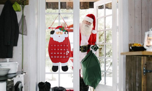 Christmas Advent Hanging Calendar with 24 Pockets - Image 9