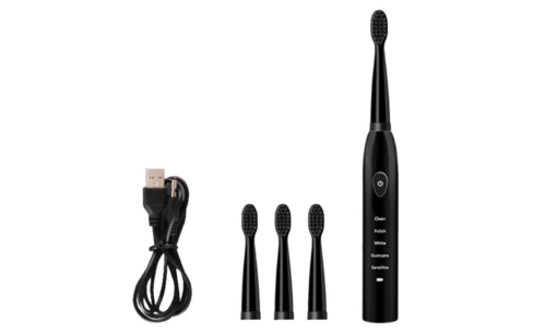 USB Rechargeable 5 Series Sonic Electric Toothbrush with Replacement 3 Head - Image 8