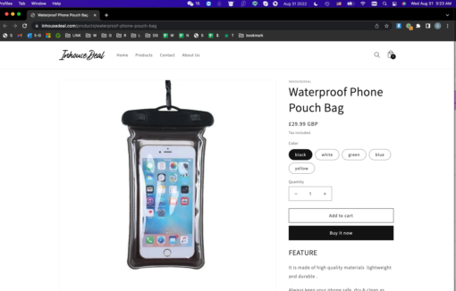 One or Two Waterproof Phone Pouch Bag - Image 10