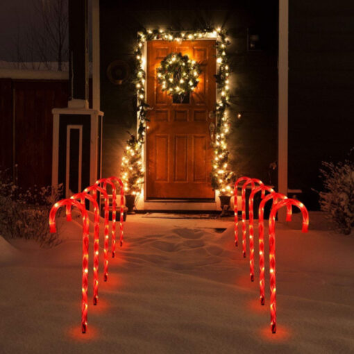 5 or 10 Pieces Christmas Candy Solar lights - Image 8