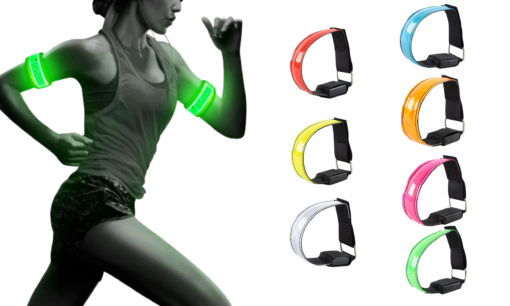 2pcs Nylon Wristband with LED Night Lights