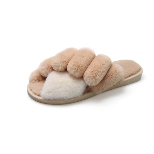 Cross Colorful Winter Fluffy Slipper - Image 9