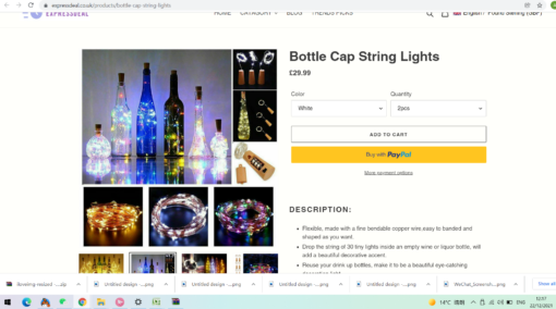 Decorative Wine Bottle Fairy String Lights - Image 25