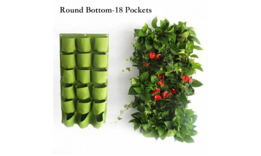 18, 25, 36, 49, or 64 Pockets Hanging Garden Wall Flower Planter Bag - Image 23