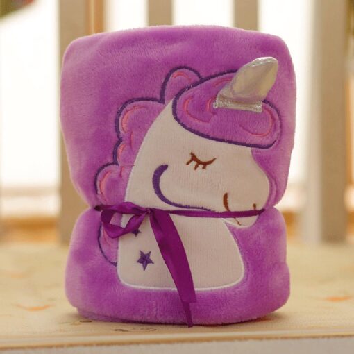 Unicorn Velvet Plush Throw Blanket - Image 5