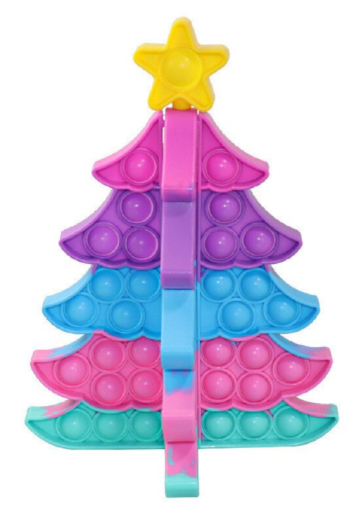 Christmas Colorful Silicone Press Bubbles Fidget Decoration - Image 4