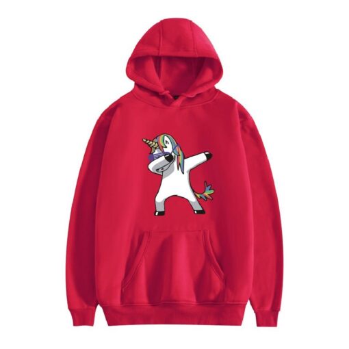 Unisex Dab Swag Unicorn Hooded Sweatshirt - Image 7