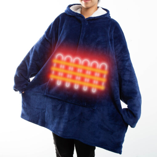 Portable Heated Plush Flannel Blanket - Image 12