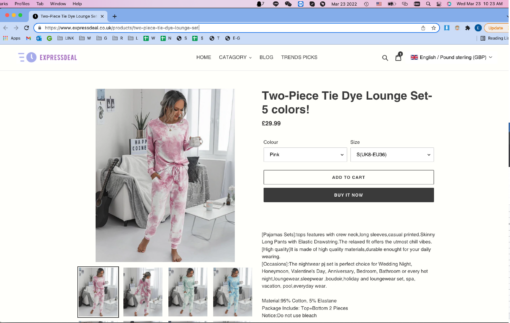 Limited Two-Piece Tie Dye Lounge Set - Image 10