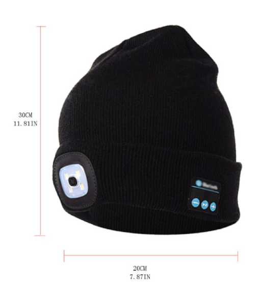 One or Two Bluetooth Beanie Hat with LED Light waiting for LEd ver - Image 2