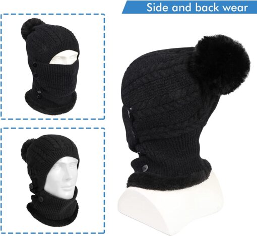 Winter Warm Knitted Cap＆Neck Warmer Sets - Image 20