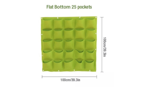 18, 25, 36, 49, or 64 Pockets Hanging Garden Wall Flower Planter Bag - Image 10