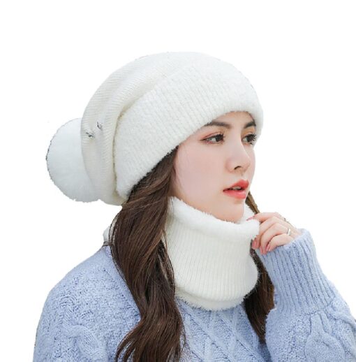 Warm Oversized Beanie with Optional Face Mask Cover - Image 18