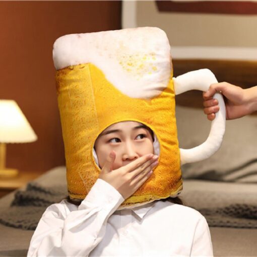 One or Two Beer Hat with Handl - Image 3