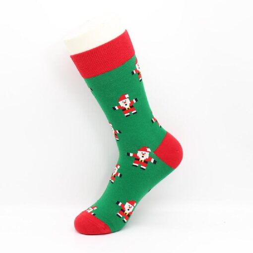 One or Six Pairs Christmas Cartoon Dinosaur Deer Socks - Image 3