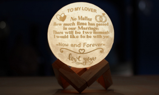 Limited Stock - Engraved 3D Moon Lamp For Lover - Image 4