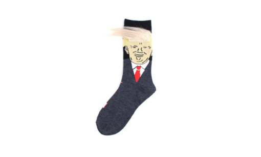 One or Six Pairs Trump Socks With Fake Hair - Image 5