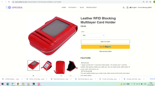 RFID Blocking Multilayer Card Holder - Image 11