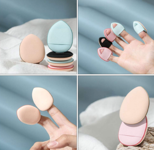 Six or Twelve Pieces Mini Powder Finger Size Makeup Puf - Image 10