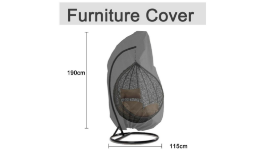 Outdoor Swing Hanging Chair Eggshell Dust Cover - Image 11