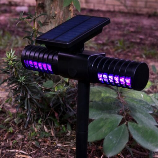 One, Two or Four Outdoor Solar Bug Zapper Light - Image 4