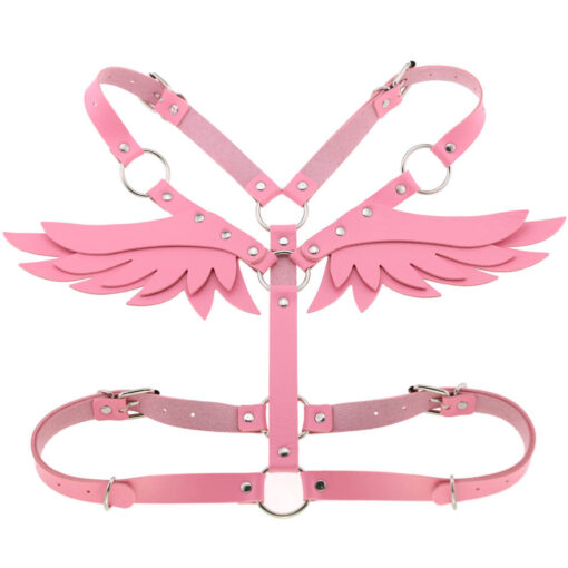 PU Leather Adjustable Chest Angel Wings - Image 14