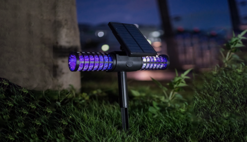 One, Two or Four Outdoor Solar Bug Zapper Light