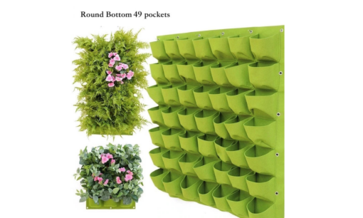 18, 25, 36, 49, or 64 Pockets Hanging Garden Wall Flower Planter Bag - Image 4