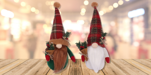 Christmas Faceless Gnome Standing Decoration