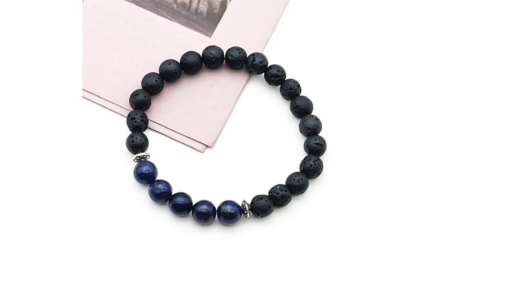 Chakra Meditating Lava Stone Bracelet - Image 3