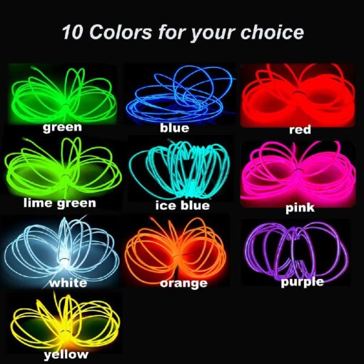 1M or 3M Customizable Neon LED Rope Light Wire - Image 27