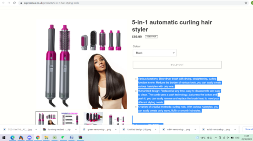 5-in-1 automatic curling hair styler - Image 10