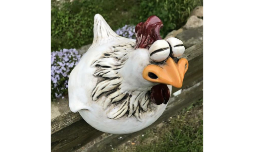 Funny Chicken Fence Decor Statues - Image 14