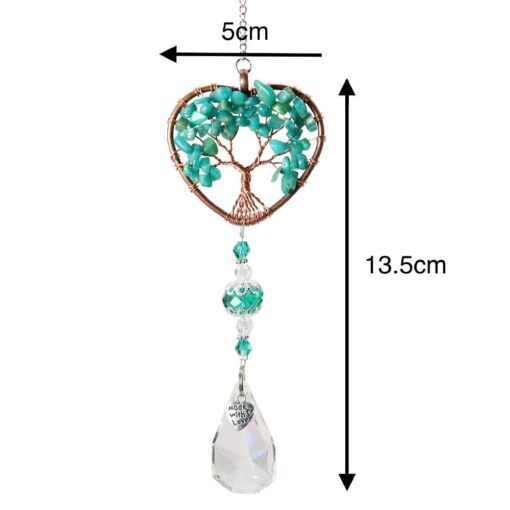 Life Pendant Heart Hanging Suncatcher - Image 9