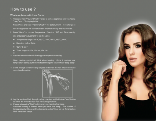 Cordless Auto Hair Curle - Image 12