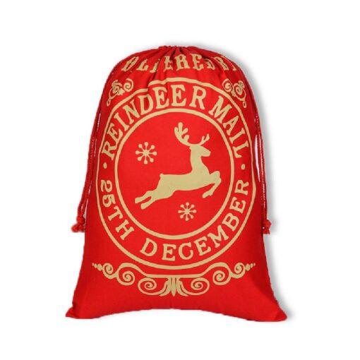 One or Two Large Canvas Christmas Drawstring Bags - Image 20