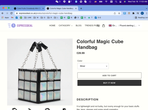 Colorful Magic Cube Handbag - Image 13