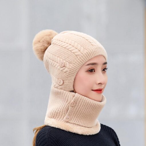 Winter Warm Knitted Cap＆Neck Warmer Sets - Image 15