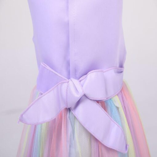 Kids Sleeveless Rainbow Unicorn Princess Dress - Image 7